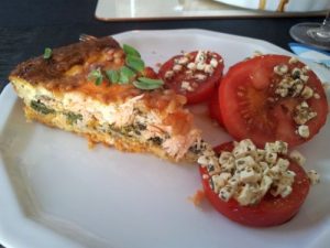 Lachs-Spinat-Quiche ohne Käse