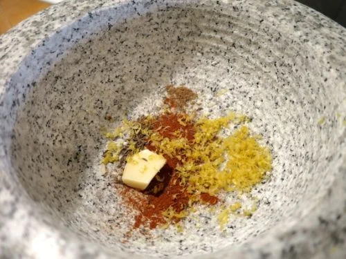 Couscous Lachs mit Senf-Minze Spargel_3