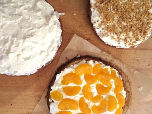 Mandarinen-Krokant Torte ohne Gelatine