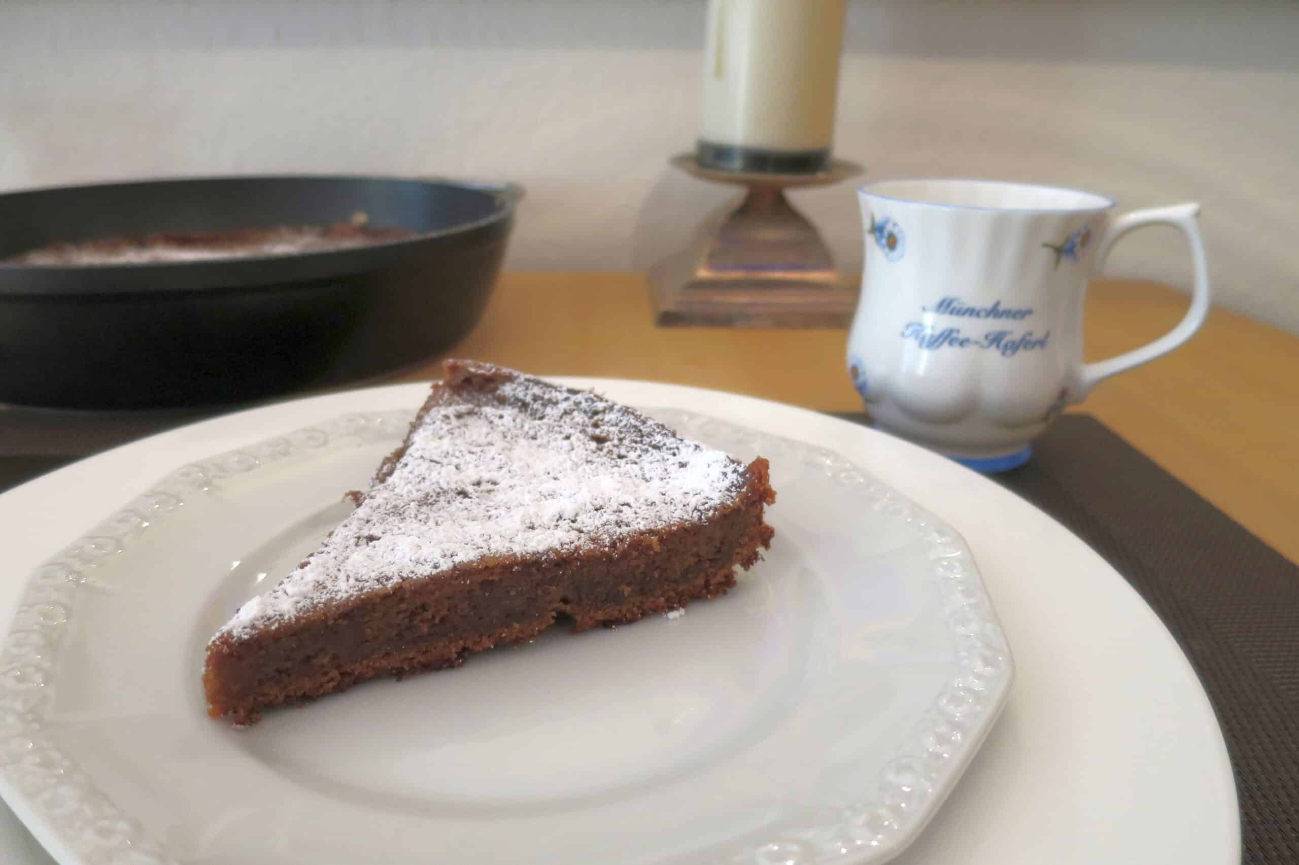 Schokoladentarte aus der Pfanne