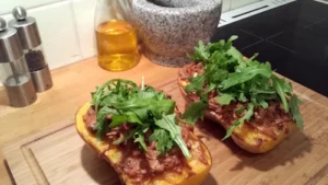 Gefüllter Butternut-Kürbis Rezept