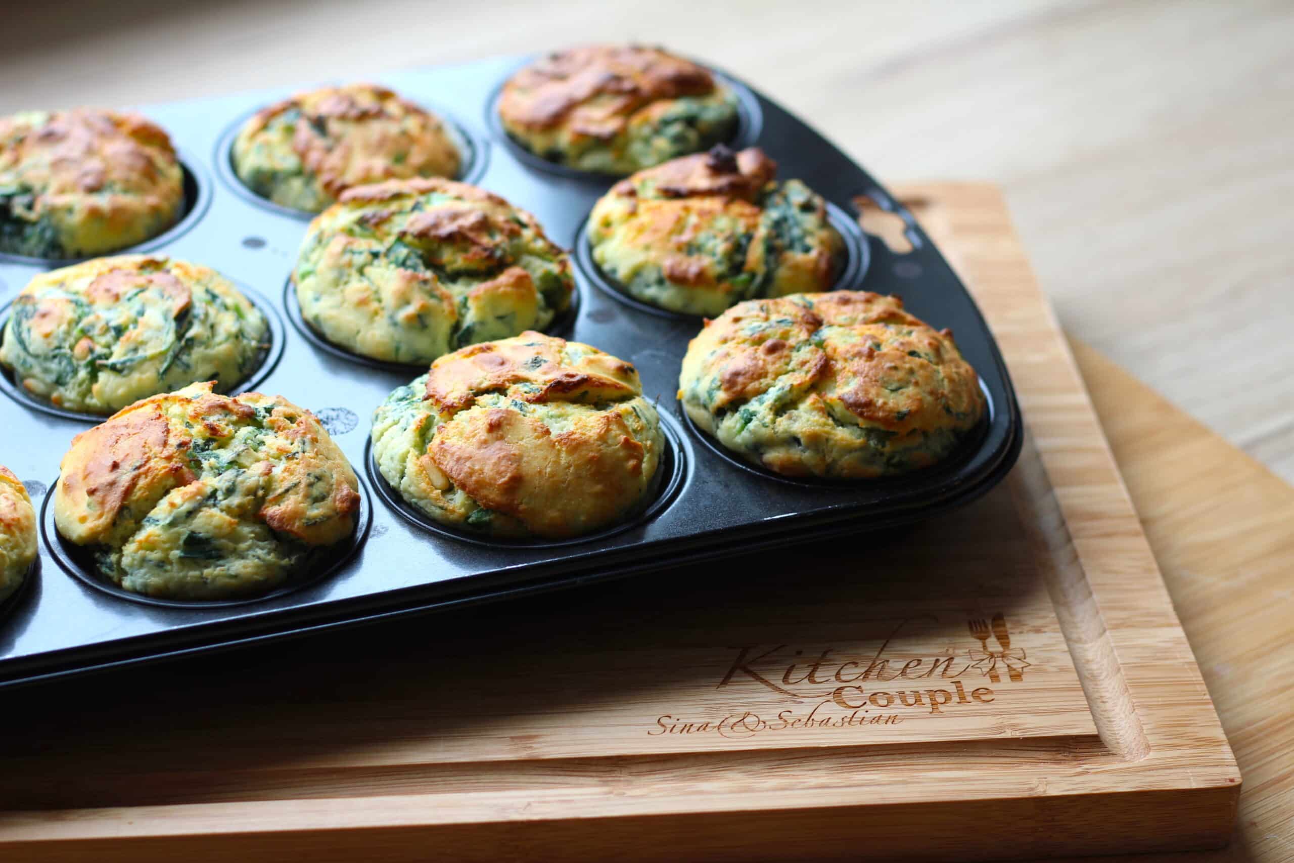 Ricotta-Spinat Muffins