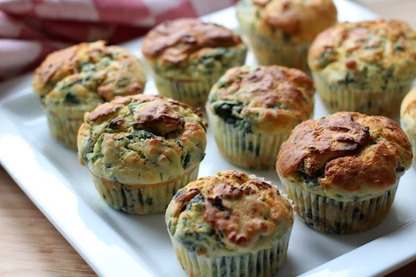 Ricotta-Spinat Muffins