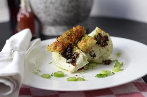 Mediterraner Seelachs auf gebackenem Fenchelgemüse