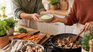 Wer macht was? So teilt ihr ein Rezept auf zwei Köche auf